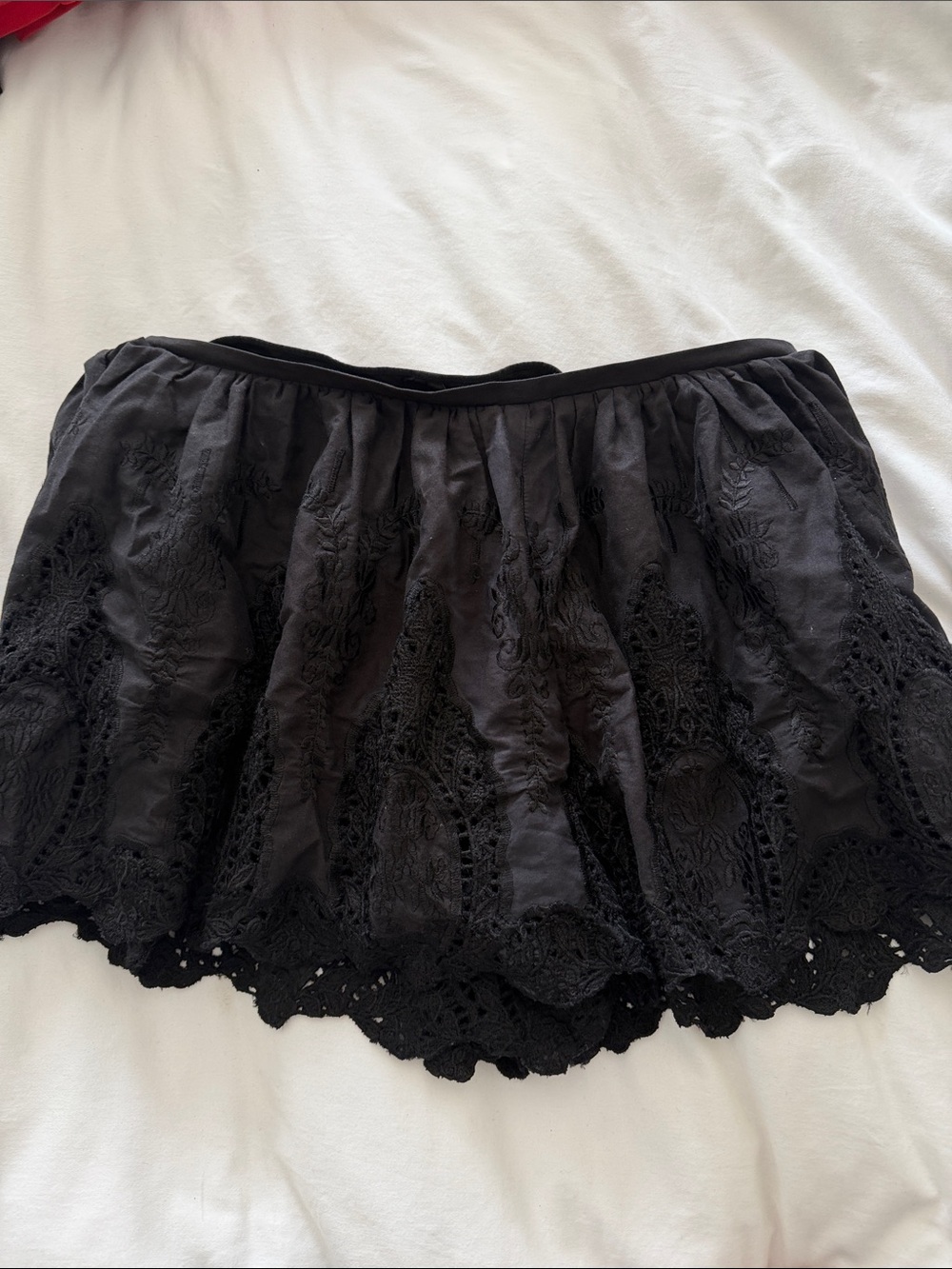 Thakoon Black Embroidered Skort size 4